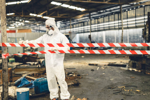 Professional Biohazard technician working in Somerset, WI